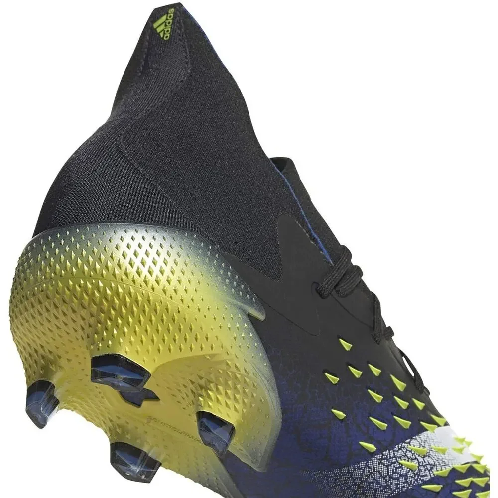 ADIDAS PREDATOR FREAK.1 FIRM GROUND CLEAT -CORE BLACK/WHITE/SOLAR YELLOW